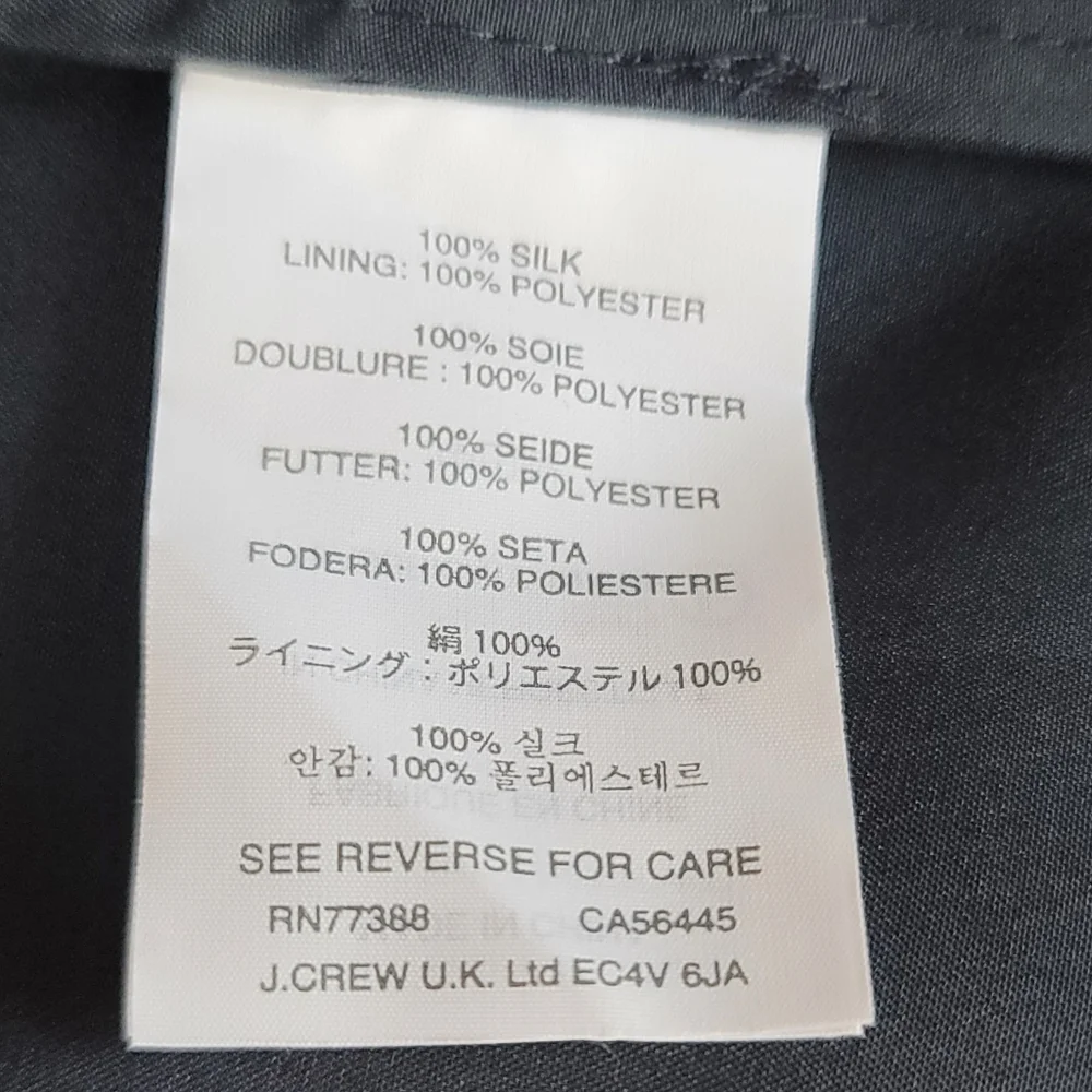 J.Crew Serena 100% Silk Chiffon Dress. Size 8 - Picture 5 of 6